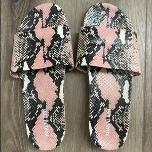 Gianni Bini Faux Snake Sandals